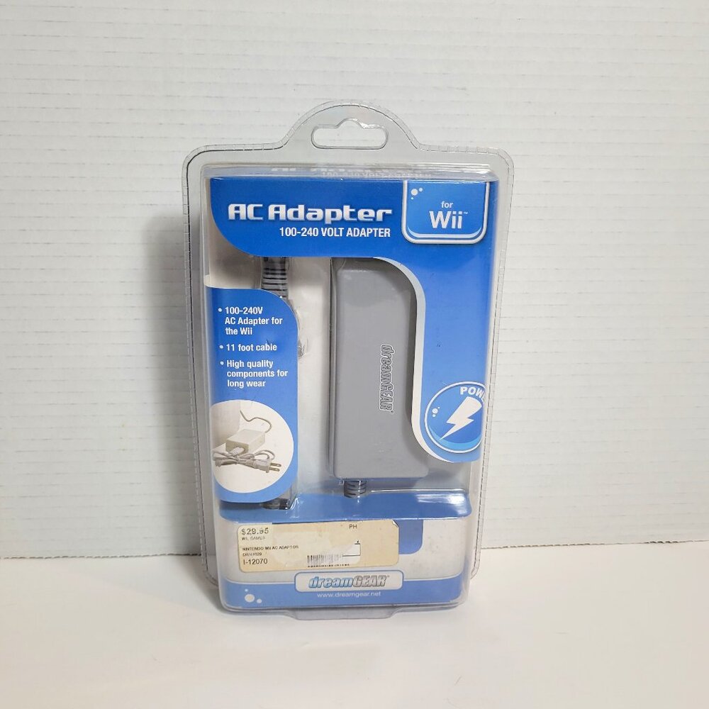 Nintendo WII AC Adapter DreamGear 100-240 Volt Adapter New Sealed